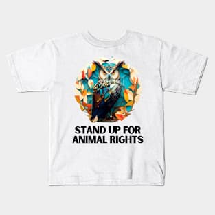 stand up for animal rights Kids T-Shirt